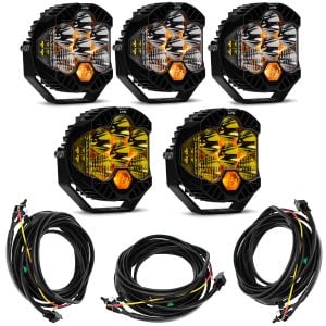Baja Designs® LP6 Pro™ LP6 LED Amber White 5-Light Kit w/Harnesses & Rock Guards