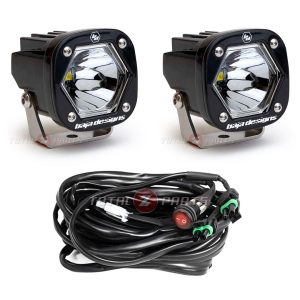 Baja Designs® S1 LED 2-inch Pod Lights Pair (Spot Pattern) w/Wire Harness Baja Designs® S1 LED 2-inch Pod Lights Pair (Spot Pattern) w/Wire Harness