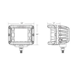 Rigid Industries® D-SS Spot Amber PRO LED Side Shooter Lights Pair w/Harness Rigid Industries® D-SS Spot Amber PRO LED Side Shooter Lights Pair w/Harness