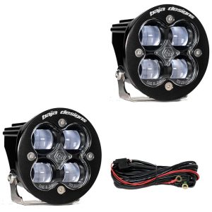 Baja Designs™ Squadron-R SAE LED Clear Round Fog Lights Pair & Wire Harness Baja Designs™ Squadron-R SAE LED Clear Round Fog Lights Pair & Wire Harness