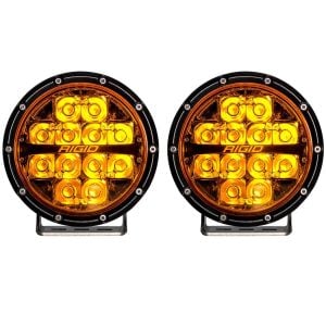 Rigid® 360-Series Amber Spot PRO 6" LED Fog Lights Pair, Wiring Harness
