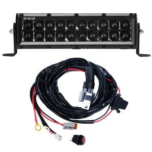 Rigid Industries™ E-Series Spot 10-inch Midnight Pro LED Light Bar & Wire Harness
