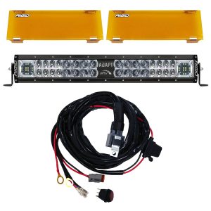 Rigid Industries™ Adapt E-Series 20-inch LED Light Bar, Wire Harness, Amber Covers