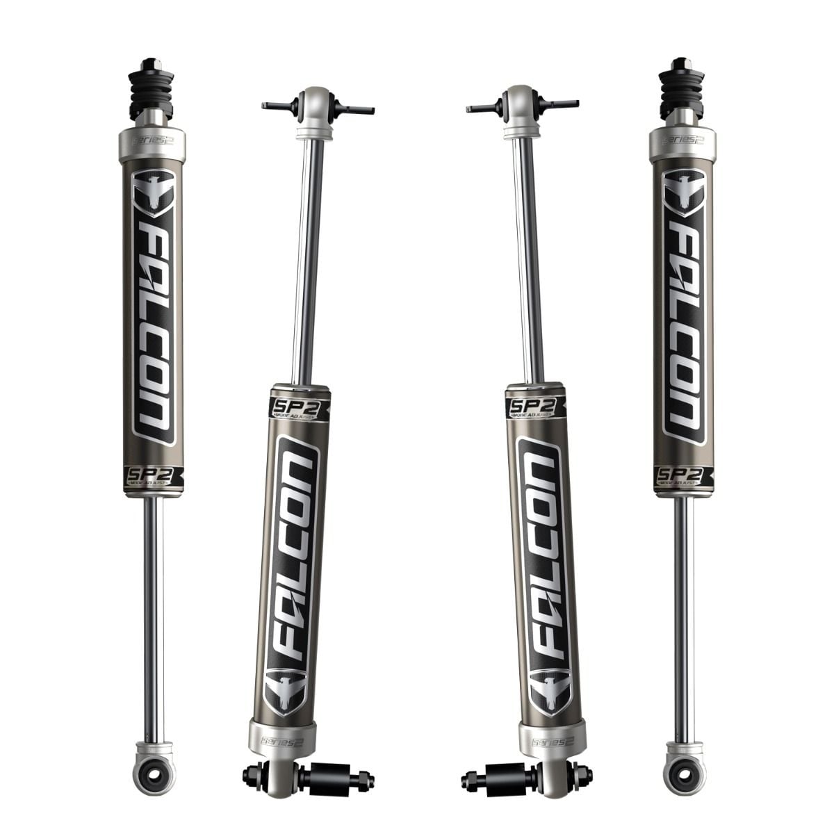 TeraFlex® Falcon SP2 2.1 Monotube Shock Kit 1.5-2.5” Lift (Jeep JKU 4-Door)