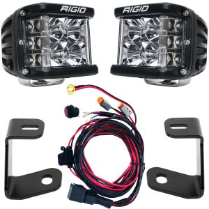 Rigid® Radiance 3" (8-Option Backlight) LED A-Pillar Ditch Lights Kit (21-UP Ford F150, Raptor)
