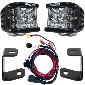Rigid® Radiance 3" (8-Option Backlight) LED A-Pillar Ditch Lights Kit (21-UP Ford F150, Raptor)