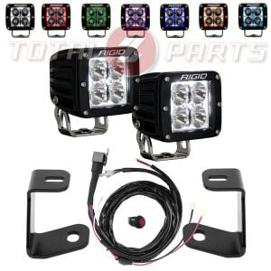 Rigid® Radiance 3" (Amber Backlight) LED A-Pillar Ditch Lights Kit (15-20 Ford F150, Raptor)