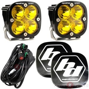 Baja Designs® Squadron Sport™ LED Pair Amber Spot Lights & Rock Guards Baja Designs® Squadron Sport™ LED Pair Amber Spot Lights & Rock Guards