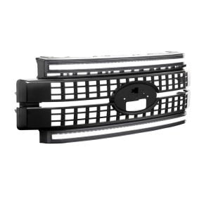 Morimoto® XBG LED Grille, Paintable Black, White DRL (17-19 Ford Super Duty)