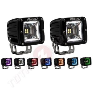 Rigid® Radiance+ Flush Mount Scene LED RGBW (8-Option Backlight) Lights Pair & Harness