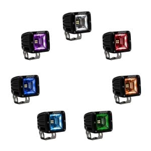 Rigid® 3" Radiance+ Scene LED RGBW Lights Pair 8-Option Backlight & Harness Rigid® 3" Radiance+ Scene LED RGBW Lights Pair 8-Option Backlight & Harness