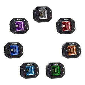 Rigid® Radiance+ Flush Mount Scene LED RGBW Lights Pair (8-Option Backlight) Rigid® Radiance+ Flush Mount Scene LED RGBW Lights Pair (8-Option Backlight)