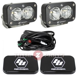 Baja Designs™ S2 Sport LED Lights Clear Driving/Combo Pair & Rock Guards