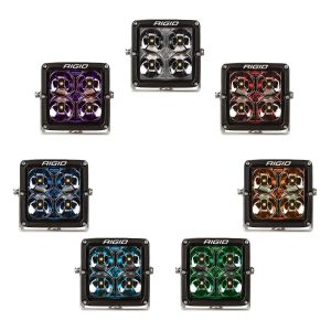 Rigid® 4-inch Radiance+ Pod XL Cube LED RGBW Lights 8-Option Backlight (Pair)