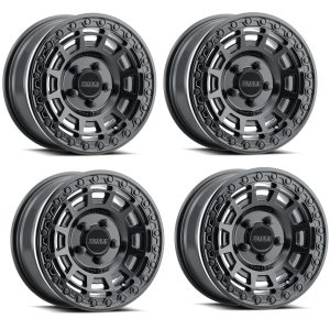 Method Race 415 UTV Beadlock Double Black Wheels (15x7, 5x4.5, 38/5+2) 15" Inch (Set of 4)