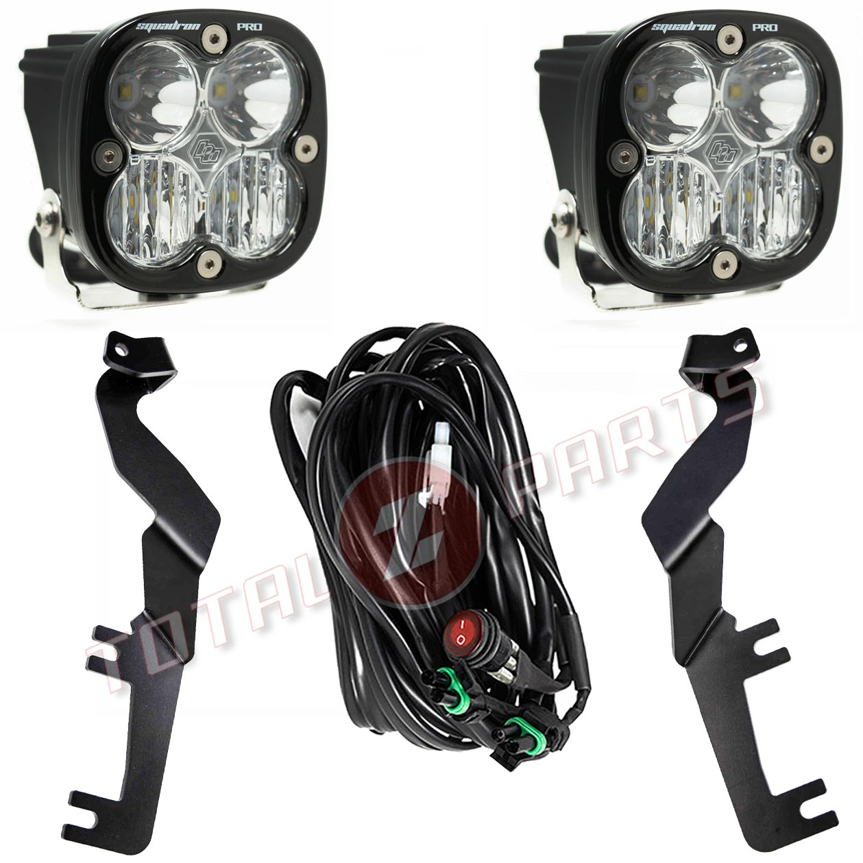 Baja Designs® Squadron Pro Clear Driving/Combo LED Hood Ditch Lights Kit (17-22 Ford Super Duty)
