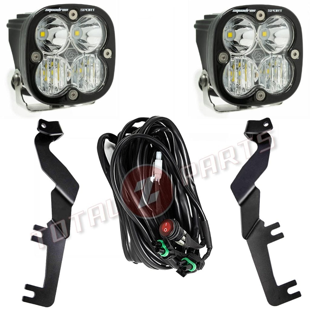 Baja Designs® Squadron Sport Clear Driving/Combo LED Hood Ditch Lights ...
