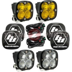 Baja Designs® Squadron Pro (2 Pairs, Amber/White) LED Driving/Combo & Rock Guards Baja Designs® Squadron Pro (2 Pairs, Amber/White) LED Driving/Combo & Rock Guards