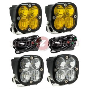 Baja Designs® Squadron Pro (2 Pairs, Amber/White) LED Driving/Combo Fog Lights