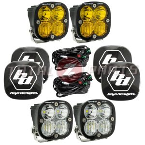 Baja Designs® 2 Pairs Squadron Sport Amber/White LED Driving/Combo & Rock Guards Baja Designs® 2 Pairs Squadron Sport Amber/White LED Driving/Combo & Rock Guards