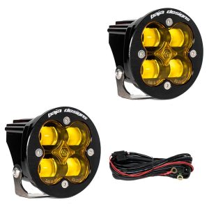 Baja Designs™ Squadron-R SAE LED Amber Round Fog Lights Pair & Wire Harness Baja Designs™ Squadron-R SAE LED Amber Round Fog Lights Pair & Wire Harness