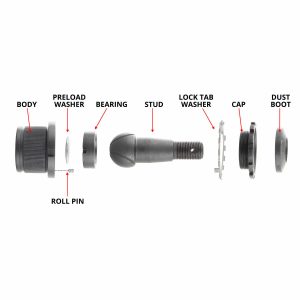 Synergy MFG® Adjustable Ball Joint Kit Non-Knurled (2007-2018 Jeep Wrangler JK / JKU) Synergy MFG® Adjustable Ball Joint Kit Non-Knurled (2007-2018 Jeep Wrangler JK / JKU)