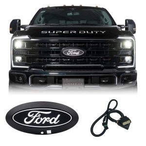 Putco® Luminix White LED Front Emblem (fits 23-26 Ford F250/F350 w/Camera, Washer, LED Headlights)