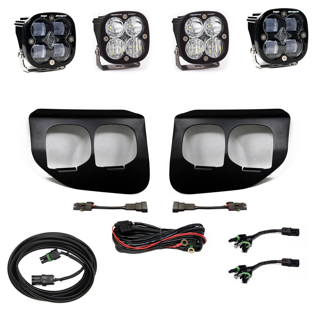 Baja Designs™ Squadron SAE Sport LED Fog Lights Pocket Kit (20-22 Ford F250/F350)