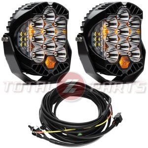 Baja Designs® LP9 Racer Edition LED Clear Spot Lights Pair & Upfitter Harness Baja Designs® LP9 Racer Edition LED Clear Spot Lights Pair & Upfitter Harness