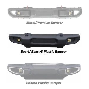 Baja Designs® Squadron SAE Amber LED Fog Lights Kit (18-Up Wrangler, Gladiator w/Sport Bumper)