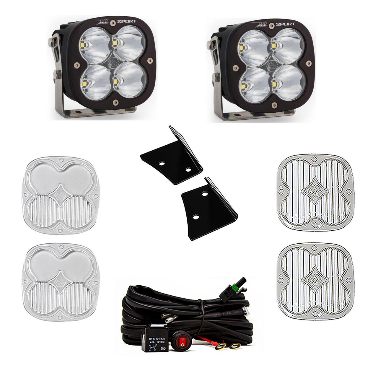 Baja Designs® XL Sport A-Pillar LED Ditch Lights Kit (Jeep JK Wrangler)