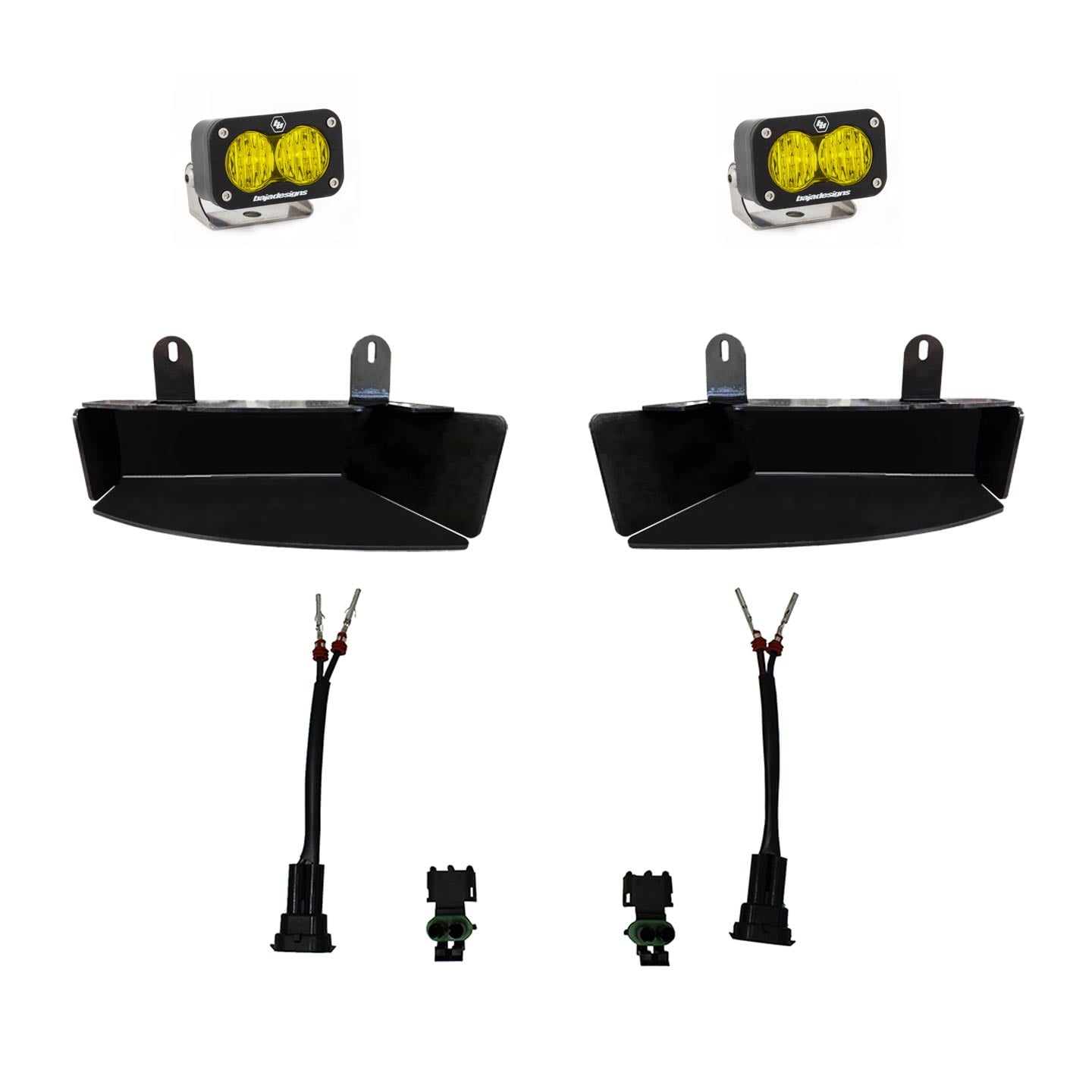 Baja Designs® S2 Sport Amber LED Fog Pocket Lights Kit (19-24 RAM 2500/3500)