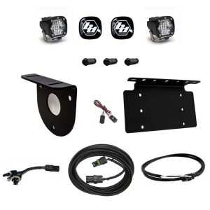 Baja Designs® S1 Dual Reverse License Plate Spare Tire LED Light Kit w/Upfitter Harness (21-UP Ford Bronco)