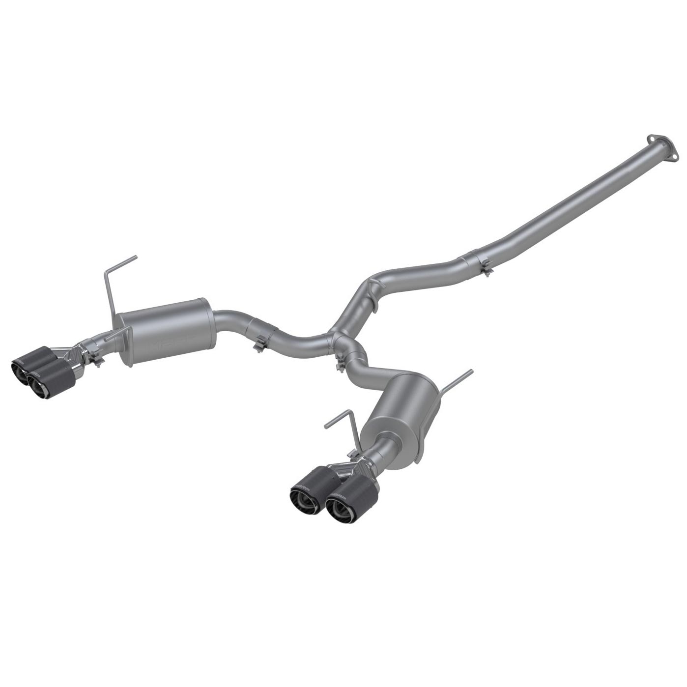 MBRP® Stainless T304 Armor Pro Street Carbon Fiber Tips Catback Exhaust (11-21 Subaru WRX / STI)