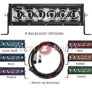 Rigid Industries® 10" Radiance+ RGBW 8-Option Backlight LED Light Bar & Wiring Harness