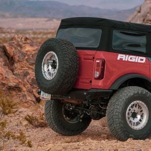 Rigid Industries® Rear Tire Chase Red LED Pod Brake Light Kit (2021+ Ford Bronco) Rigid Industries® Rear Tire Chase Red LED Pod Brake Light Kit (2021+ Ford Bronco)