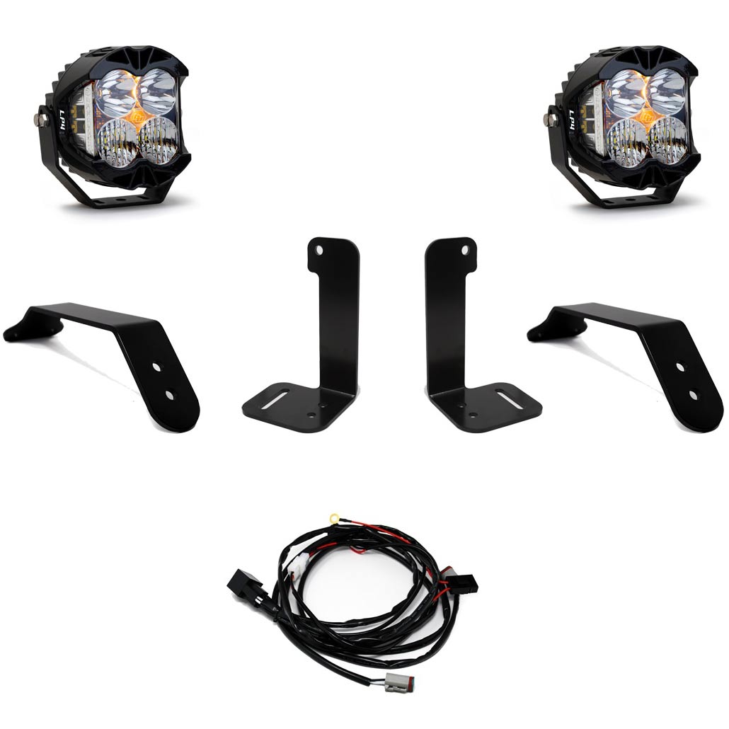 Baja Designs® LP4 Pro LED Front Bumper Light Kit (18-Up Jeep Wrangler, Gladiator)