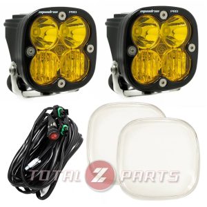 Baja Designs® Squadron Pro LED Pair Amber Driving/Combo Lights & Clear Rock Guards Baja Designs® Squadron Pro LED Pair Amber Driving/Combo Lights & Clear Rock Guards