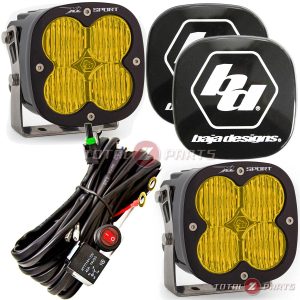 Baja Designs® XL Sport Amber Wide Cornering LED Fog Pod Lights Pair & Rock Guards Baja Designs® XL Sport Amber Wide Cornering LED Fog Pod Lights Pair & Rock Guards