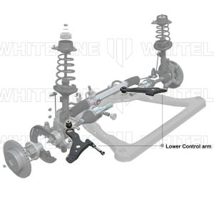 Whiteline® Front Alloy Lower Control Arms (12-Up Volkswagen Golf, Audi A3/Q2)