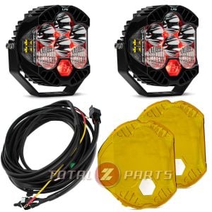 Baja Designs® LP6 Pro LED Driving/Combo Blue Backlight Pair, Toggle Harness, Amber Rock Guards Baja Designs® LP6 Pro LED Driving/Combo Blue Backlight Pair, Toggle Harness, Amber Rock Guards