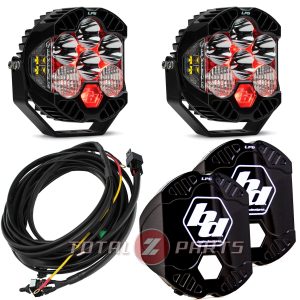 Baja Designs® LP6 Pro LED Driving/Combo Red Backlight Pair, Toggle Harness, Rock Guards Baja Designs® LP6 Pro LED Driving/Combo Red Backlight Pair, Toggle Harness, Rock Guards
