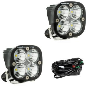 Baja Designs® Squadron Pro LED Pair Clear Spot Lights Pair & Wiring Harness Baja Designs® Squadron Pro LED Pair Clear Spot Lights Pair & Wiring Harness