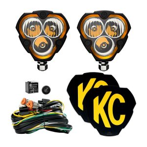 KC HiLiTES™ Flex Era® 3 LED Light Combo Pair w/ Harness & Covers