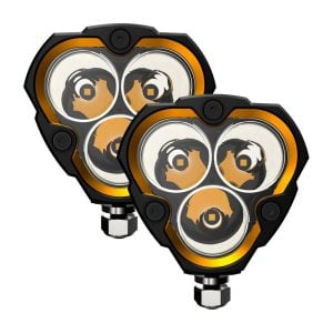 KC HiLiTES™ Flex Era® 3 LED Light Spot Beam Pair w/ Harness & Covers