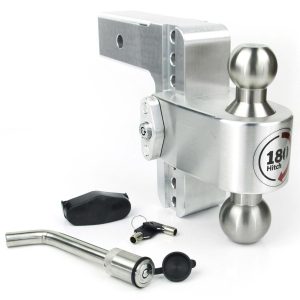 Weigh Safe® 6" Drop 2.5" Receiver 180 Hitch 18500 LBS w/Keyed Alike Pin