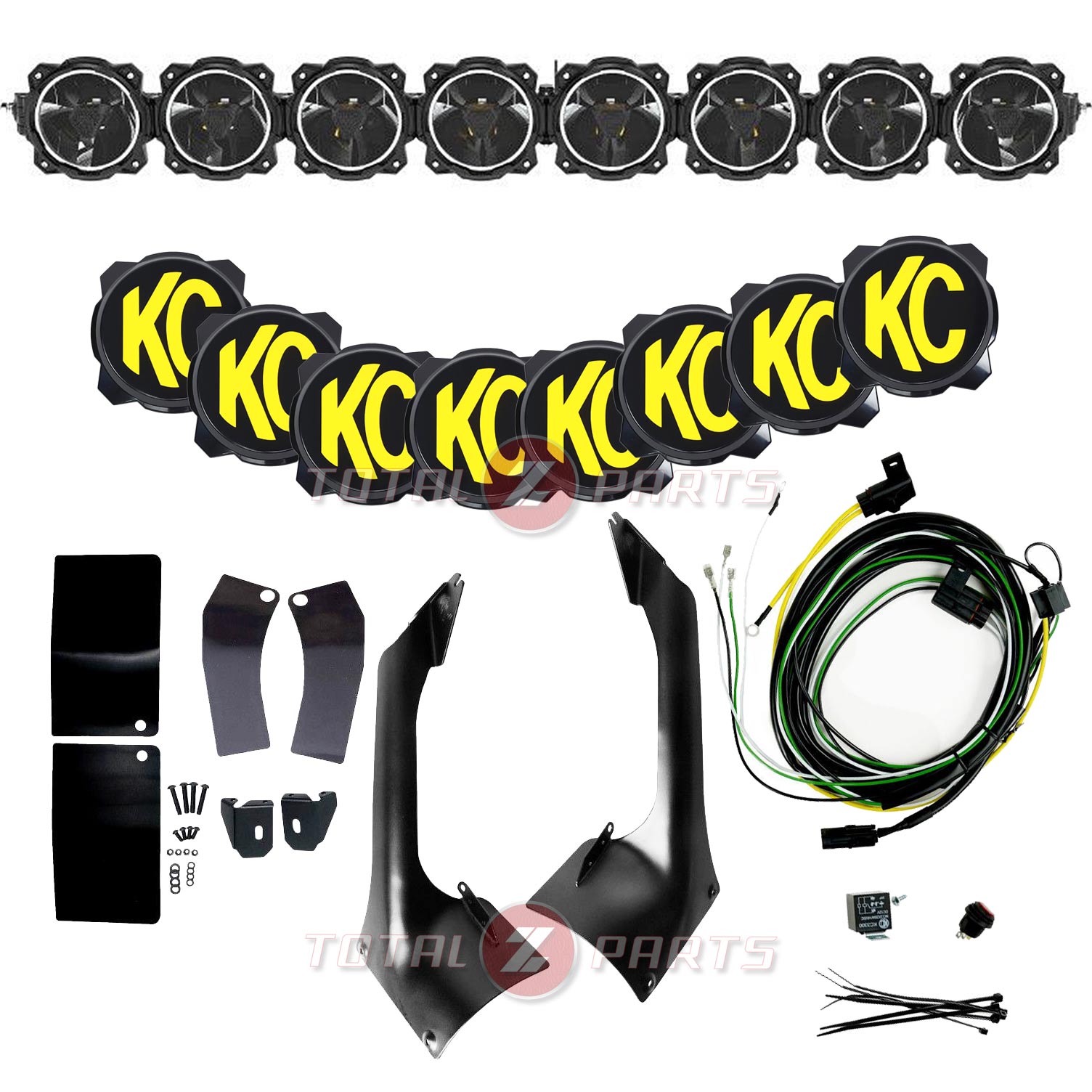 KC HiLiTES® Gravity Titan™ 50″ LED Overhead Roof Light Bar Kit (18-24 Jeep Wrangler, Gladiator)