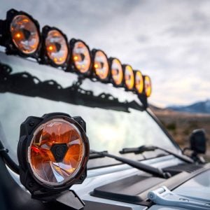 KC HiLiTES® Gravity Titan™ 6-inch LED Round Driving SAE Beam Lights Pair, Harness, Covers KC HiLiTES® Gravity Titan™ 6-inch LED Round Driving SAE Beam Lights Pair, Harness, Covers