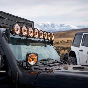 KC HiLiTES® Gravity Titan™ 6-inch LED Round Driving SAE Beam Lights Pair, Harness, Covers KC HiLiTES® Gravity Titan™ 6-inch LED Round Driving SAE Beam Lights Pair, Harness, Covers