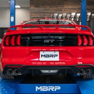 MBRP® Armor Pro Stainless Exhaust Quad Exit w/ Carbon Tips (18-23 Ford Mustang 5.0 V8) MBRP® Armor Pro Stainless Exhaust Quad Exit w/ Carbon Tips (18-23 Ford Mustang 5.0 V8)